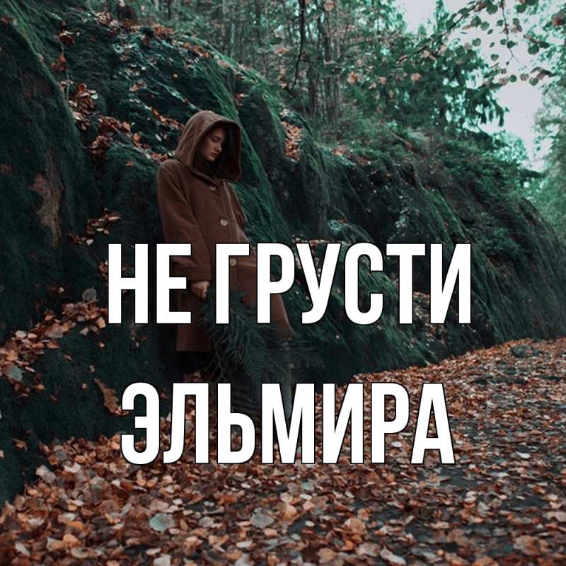 Картинка Не грусти, Эльмира