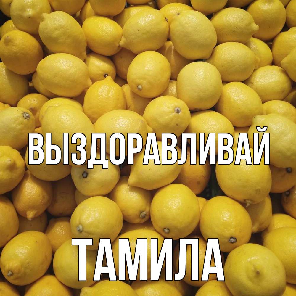 Открытка на каждый день с именем, ТАМИЛА Выздоравливай это точно поможет Прикольная открытка с пожеланием онлайн скачать бесплатно 