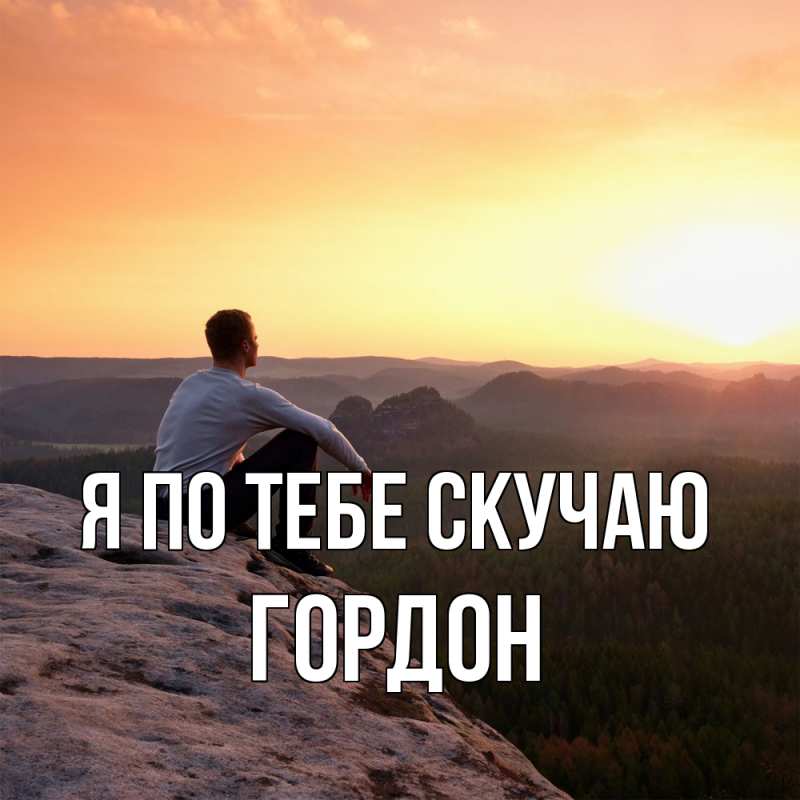 Картинка Я по тебе скучаю, Гордон