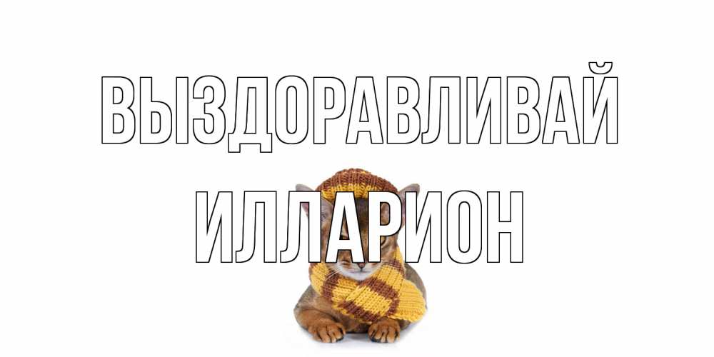 Открытка на каждый день с именем, Илларион Выздоравливай родные не болейте Прикольная открытка с пожеланием онлайн скачать бесплатно 