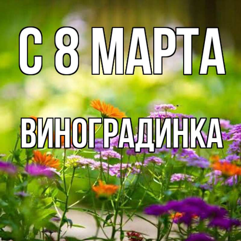 Картинка C 8 МАРТА, виноградинка