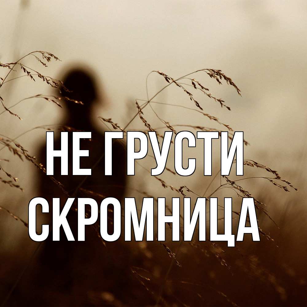 Открытка на каждый день с именем, Скромница Не грусти грусть Прикольная открытка с пожеланием онлайн скачать бесплатно 