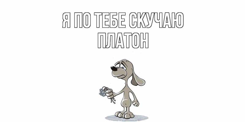 Картинка Я по тебе скучаю, Платон
