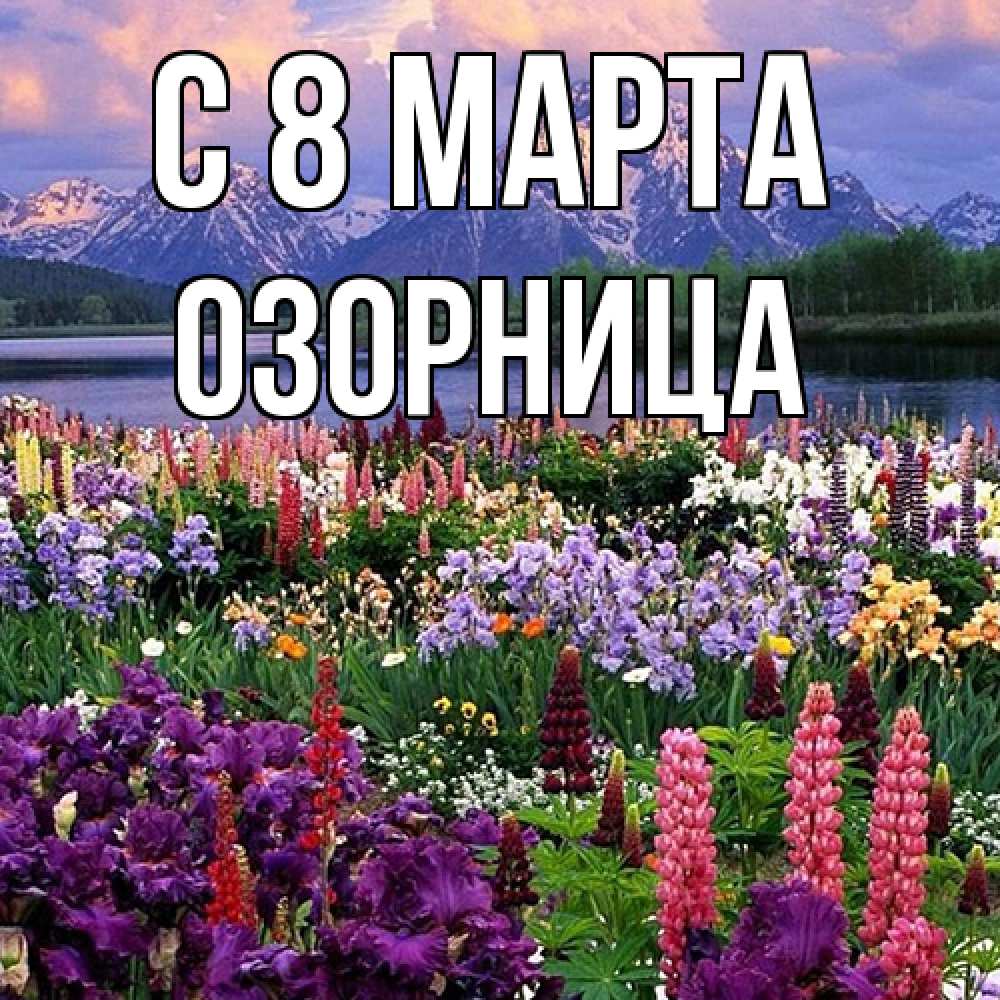 Открытка на каждый день с именем, Озорница C 8 МАРТА международный женский день Прикольная открытка с пожеланием онлайн скачать бесплатно 