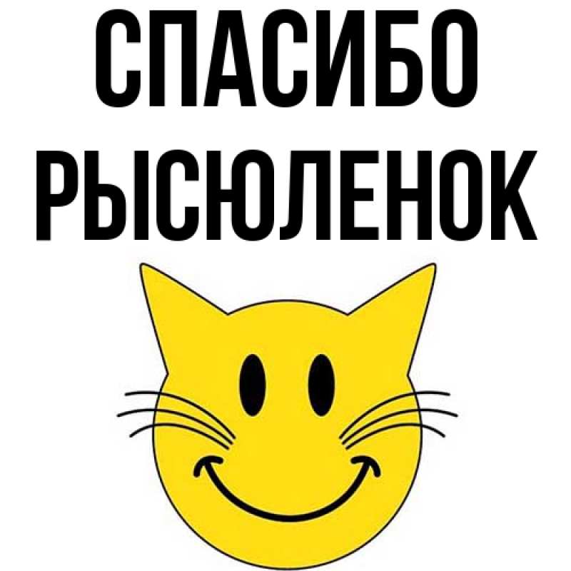 Картинка Спасибо, Рысюленок