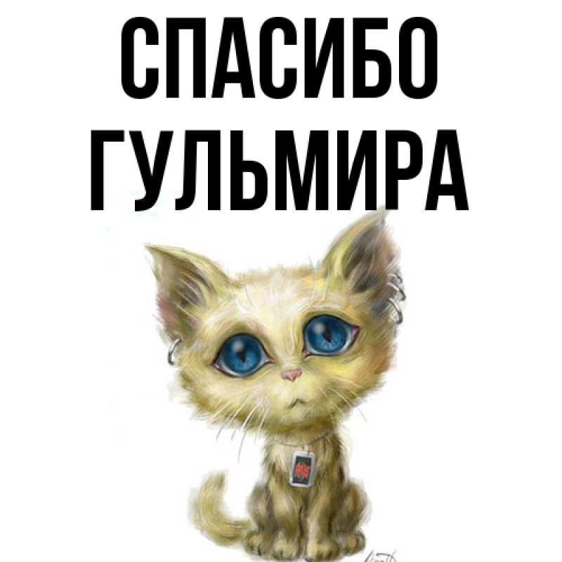 Картинка Спасибо, Гульмира