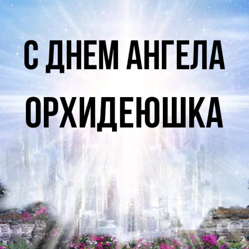 Картинка С днем ангела, Орхидеюшка