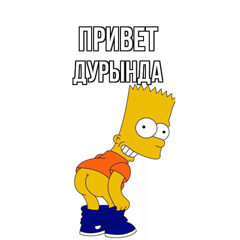 Открытка на каждый день с именем, Дурында Привет попочка Прикольная открытка с пожеланием онлайн скачать бесплатно 