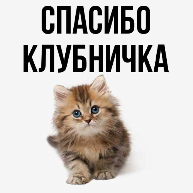 Картинка Спасибо, клубничка