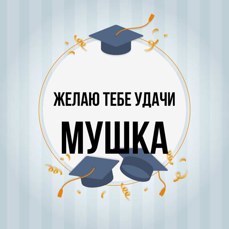 Картинка Желаю тебе удачи, мушка