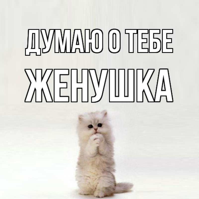 Картинка Думаю о тебе, женушка