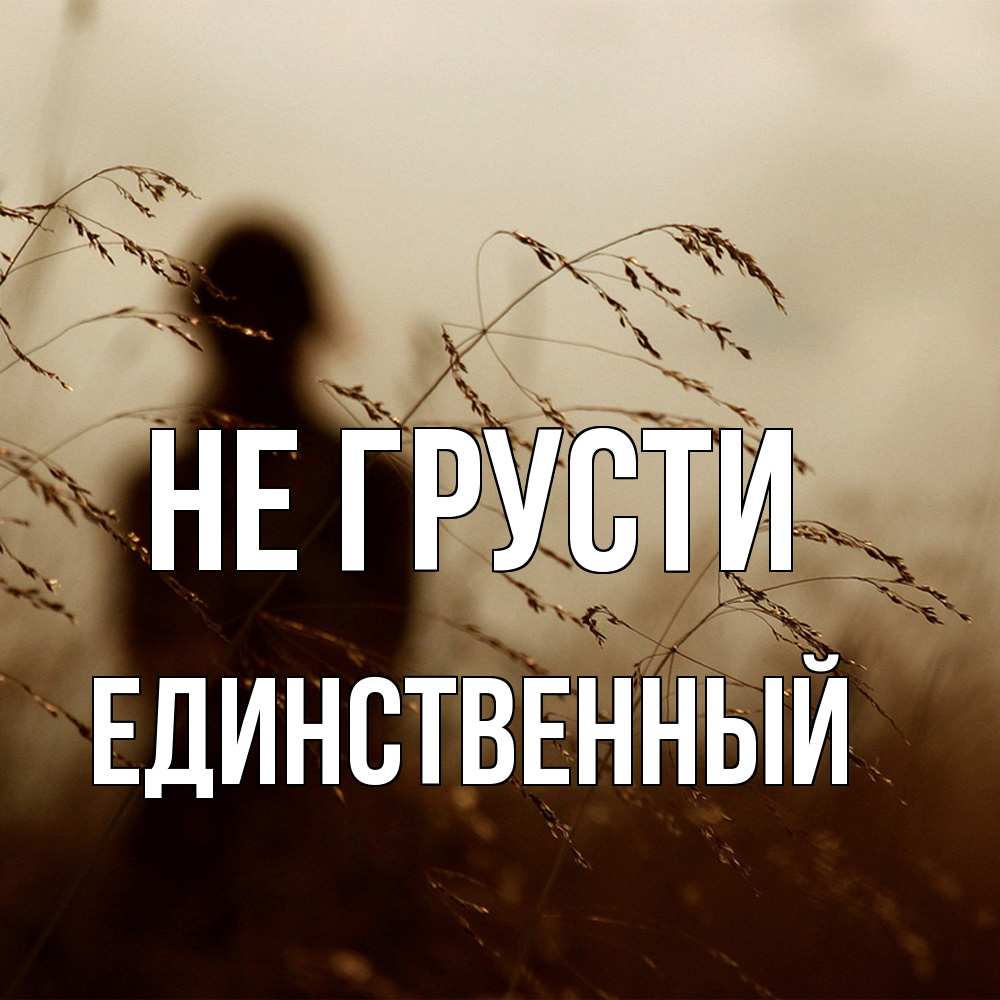 Открытка на каждый день с именем, Единственный Не грусти грусть Прикольная открытка с пожеланием онлайн скачать бесплатно 