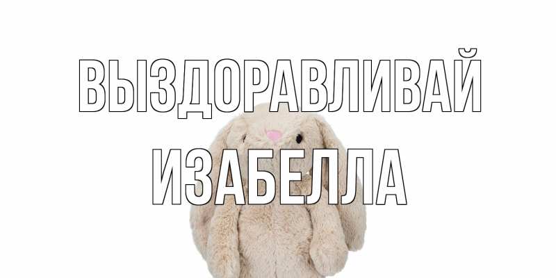 Картинка Выздоравливай, Изабелла