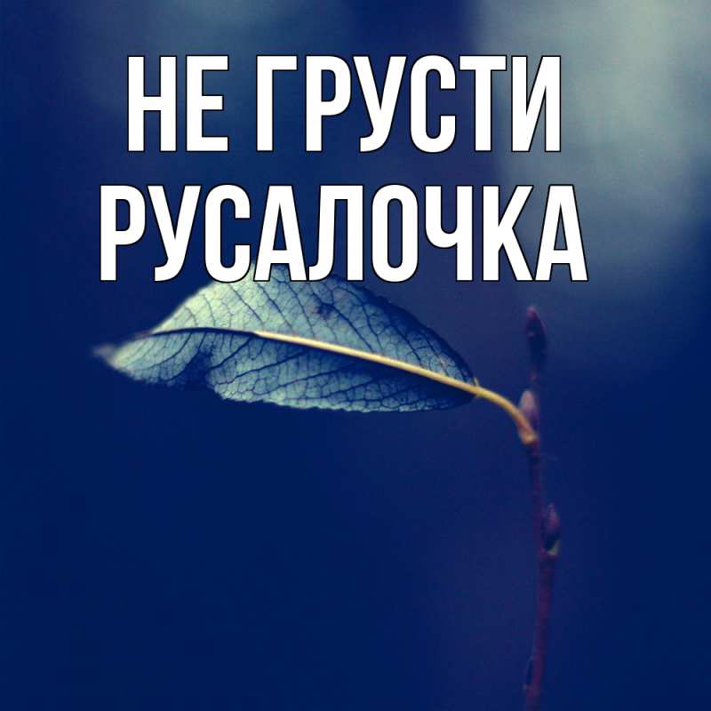 Картинка Не грусти, Русалочка