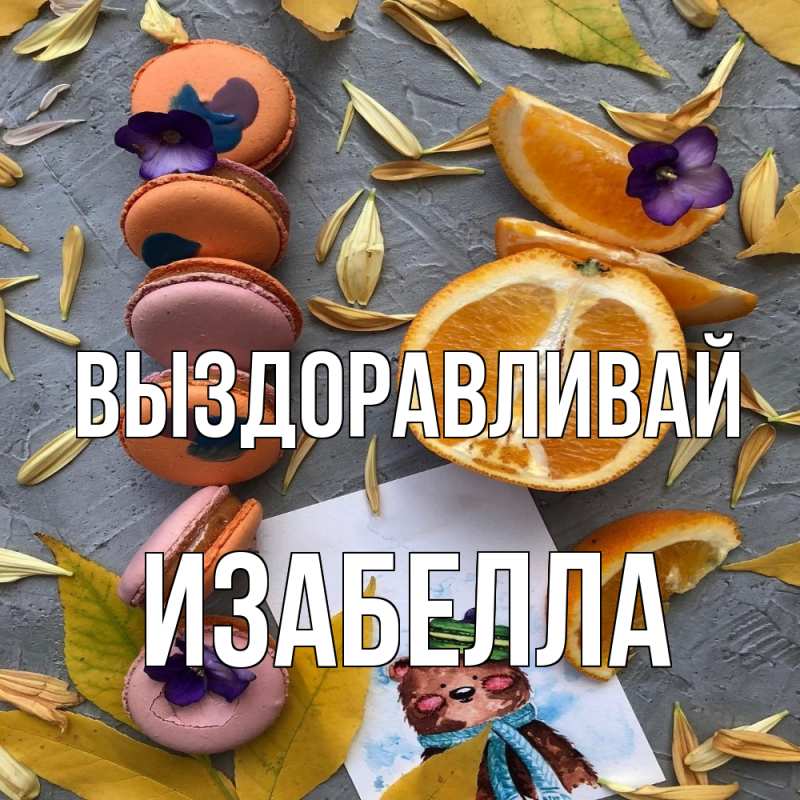 Картинка Выздоравливай, Изабелла