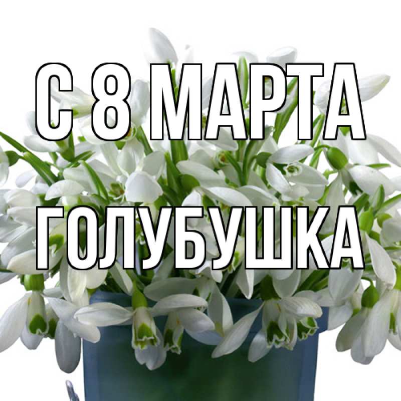 Картинка C 8 МАРТА, Голубушка