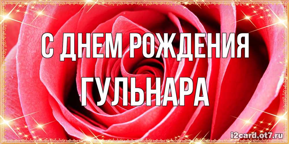 Открытка на каждый день с именем, Гульнара С днем рождения розовая роза очень крупный бутон Прикольная открытка с пожеланием онлайн скачать бесплатно 