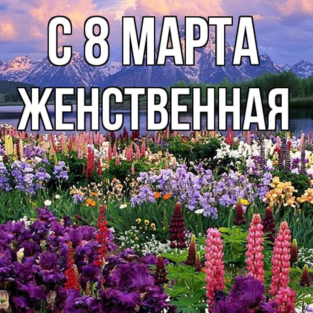 Открытка на каждый день с именем, женственная C 8 МАРТА международный женский день Прикольная открытка с пожеланием онлайн скачать бесплатно 