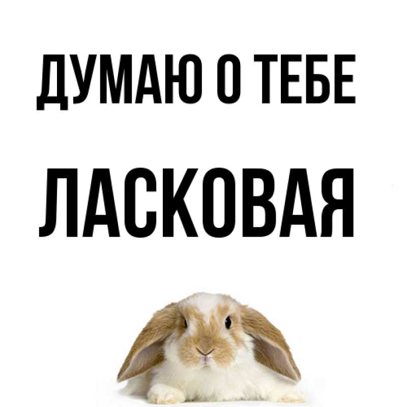 Картинка Думаю о тебе, Ласковая