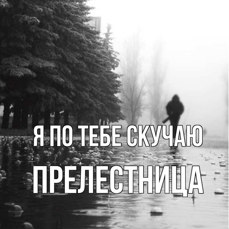 Картинка Я по тебе скучаю, пpелестница