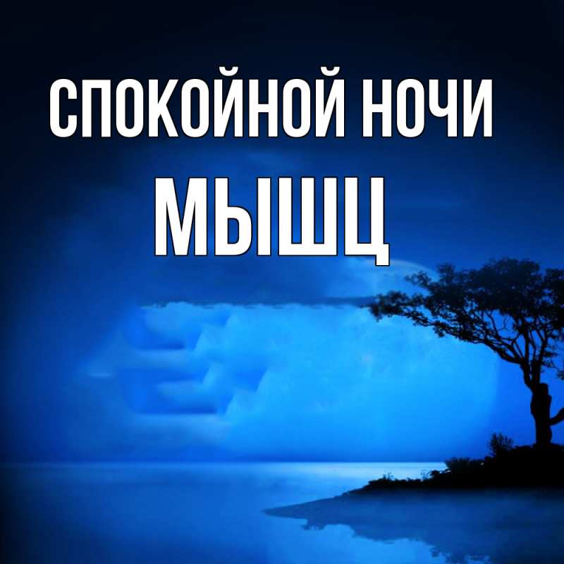 Картинка Спокойной ночи, Мышц