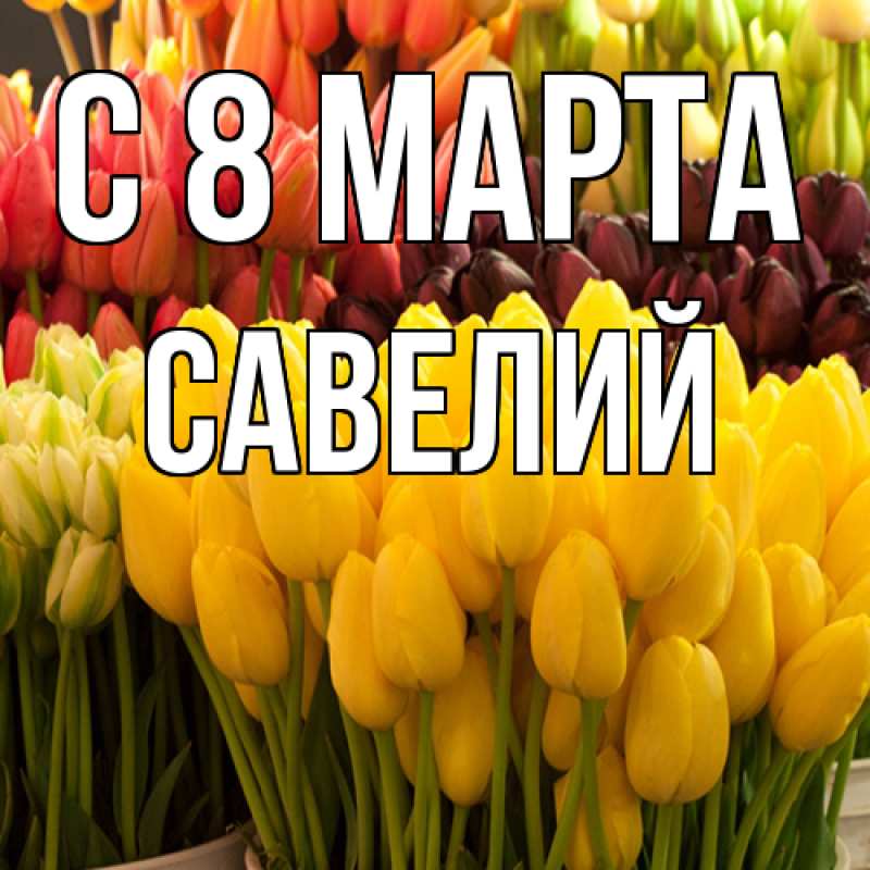 Картинка C 8 МАРТА, Савелий