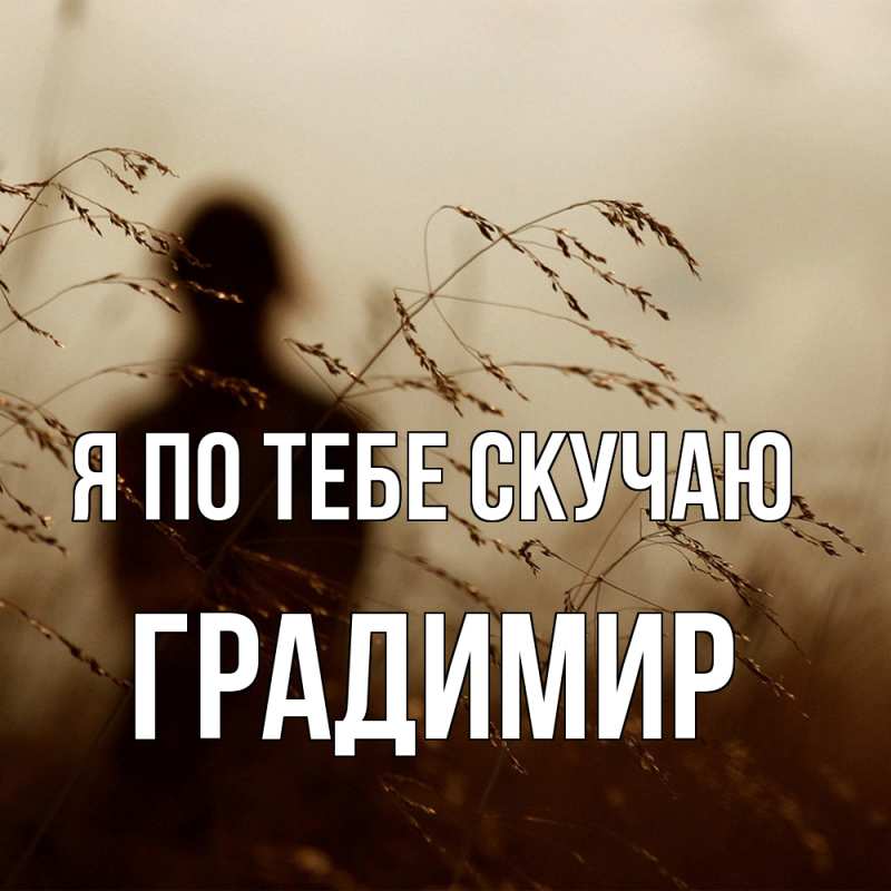 Картинка Я по тебе скучаю, Градимир