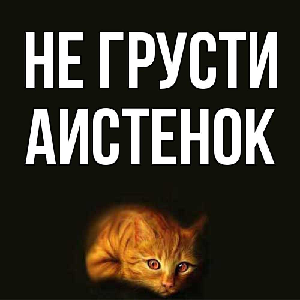 Открытка на каждый день с именем, аистенок Не грусти лежащий кот в темноте Прикольная открытка с пожеланием онлайн скачать бесплатно 