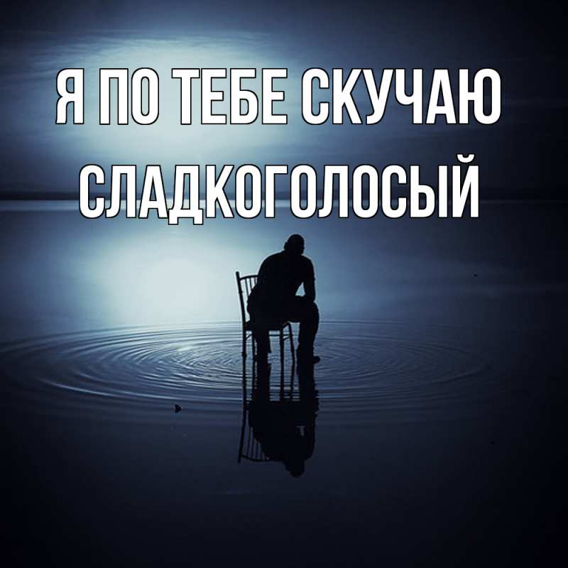 Картинка Я по тебе скучаю, Сладкоголосый