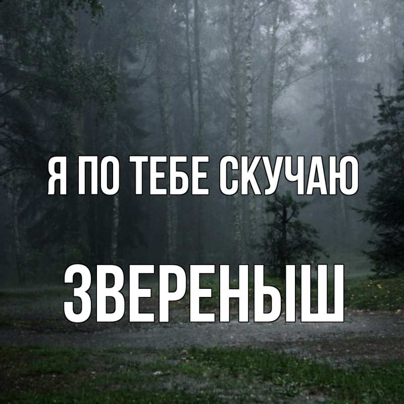 Картинка Я по тебе скучаю, звеpеныш