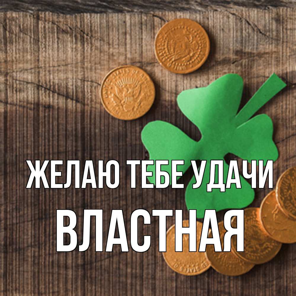 Открытка на каждый день с именем, властная Желаю тебе удачи на удачу сегодня Прикольная открытка с пожеланием онлайн скачать бесплатно 