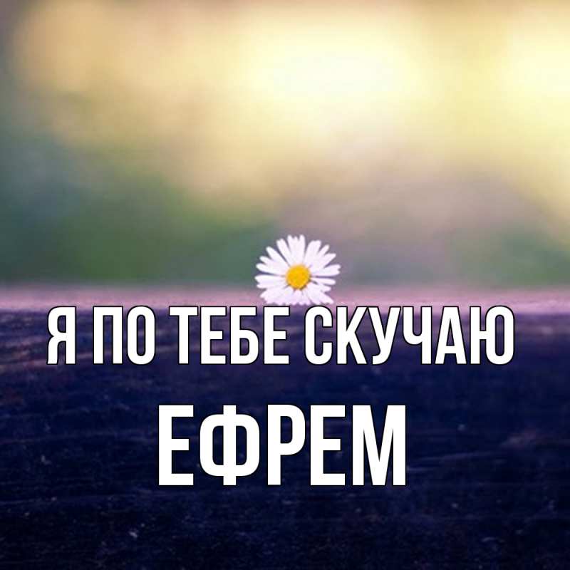 Картинка Я по тебе скучаю, Ефрем