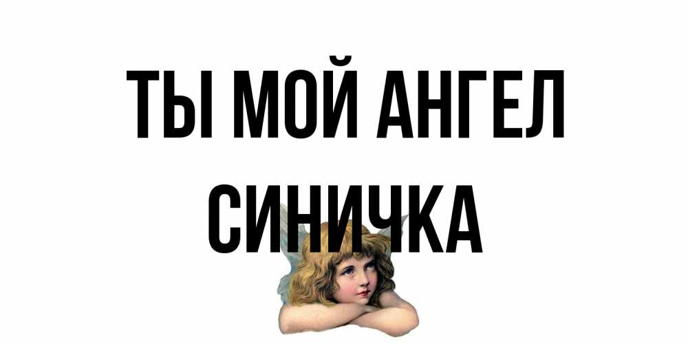 Открытка на каждый день с именем, Синичка Ты мой ангел ангел Прикольная открытка с пожеланием онлайн скачать бесплатно 