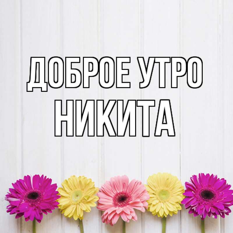 Картинка Доброе утро, Никита