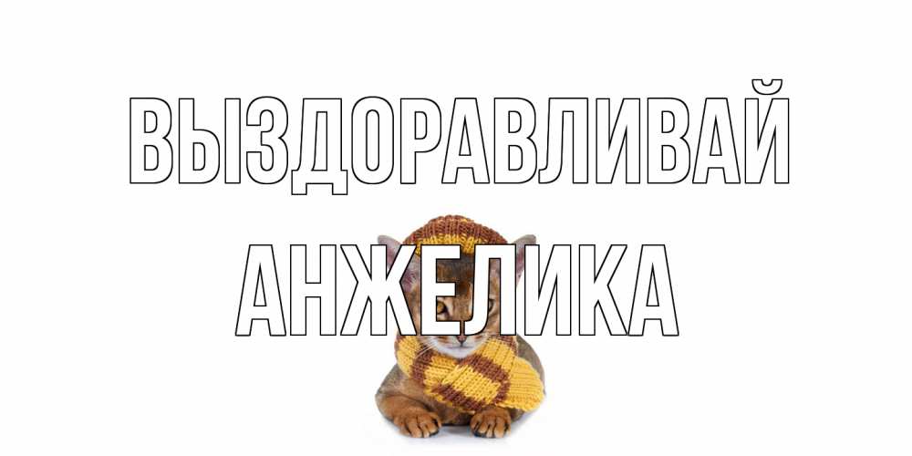 Открытка на каждый день с именем, Анжелика Выздоравливай родные не болейте Прикольная открытка с пожеланием онлайн скачать бесплатно 