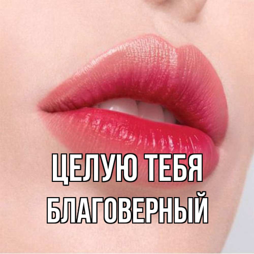 Открытка на каждый день с именем, Благоверный Целую тебя губы зубки и нежная кожа Прикольная открытка с пожеланием онлайн скачать бесплатно 