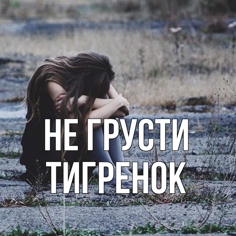 Картинка Не грусти, Тигpенок