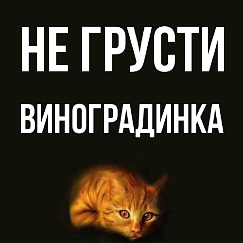 Картинка Не грусти, виноградинка