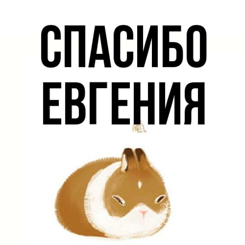 Картинка Спасибо, Евгения