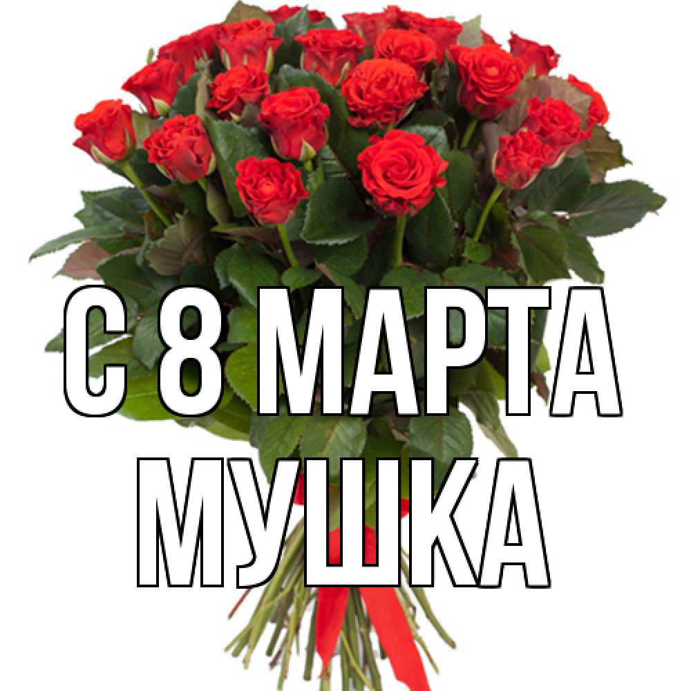 Открытка на каждый день с именем, мушка C 8 МАРТА цветы на 8 марта 1 Прикольная открытка с пожеланием онлайн скачать бесплатно 