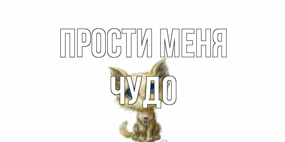 Открытка на каждый день с именем, Чудо Прости меня прости меня открытка с котиком Прикольная открытка с пожеланием онлайн скачать бесплатно 