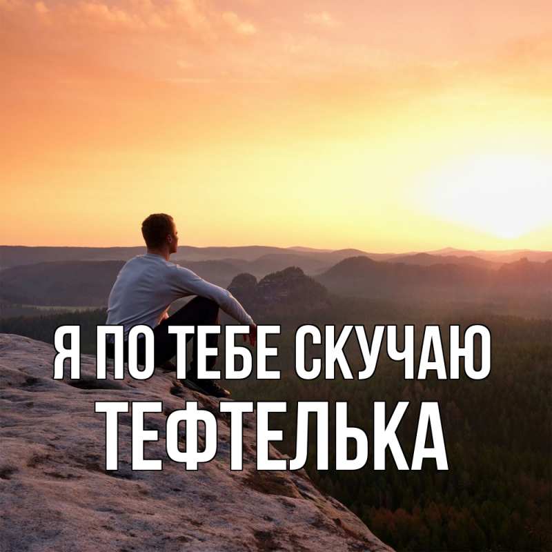 Картинка Я по тебе скучаю, тефтелька