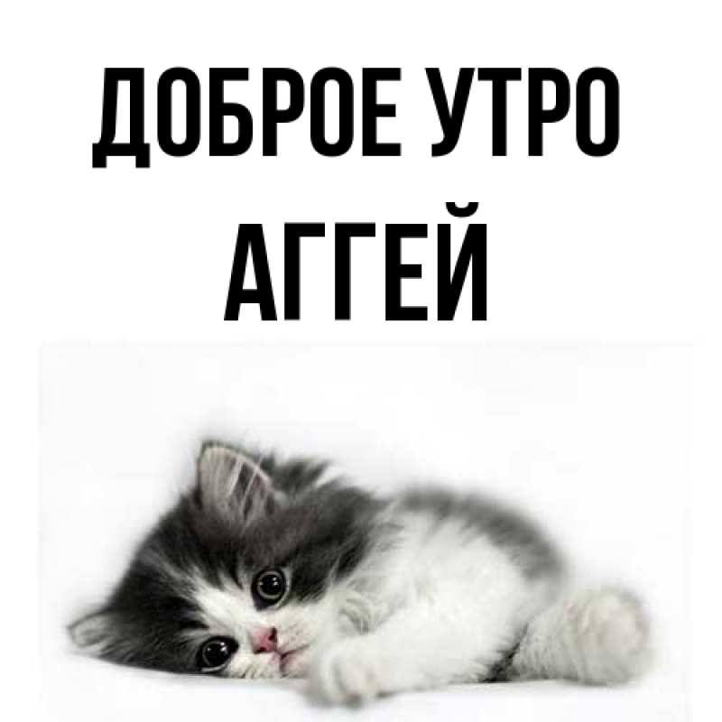 Картинка Доброе утро, Аггей