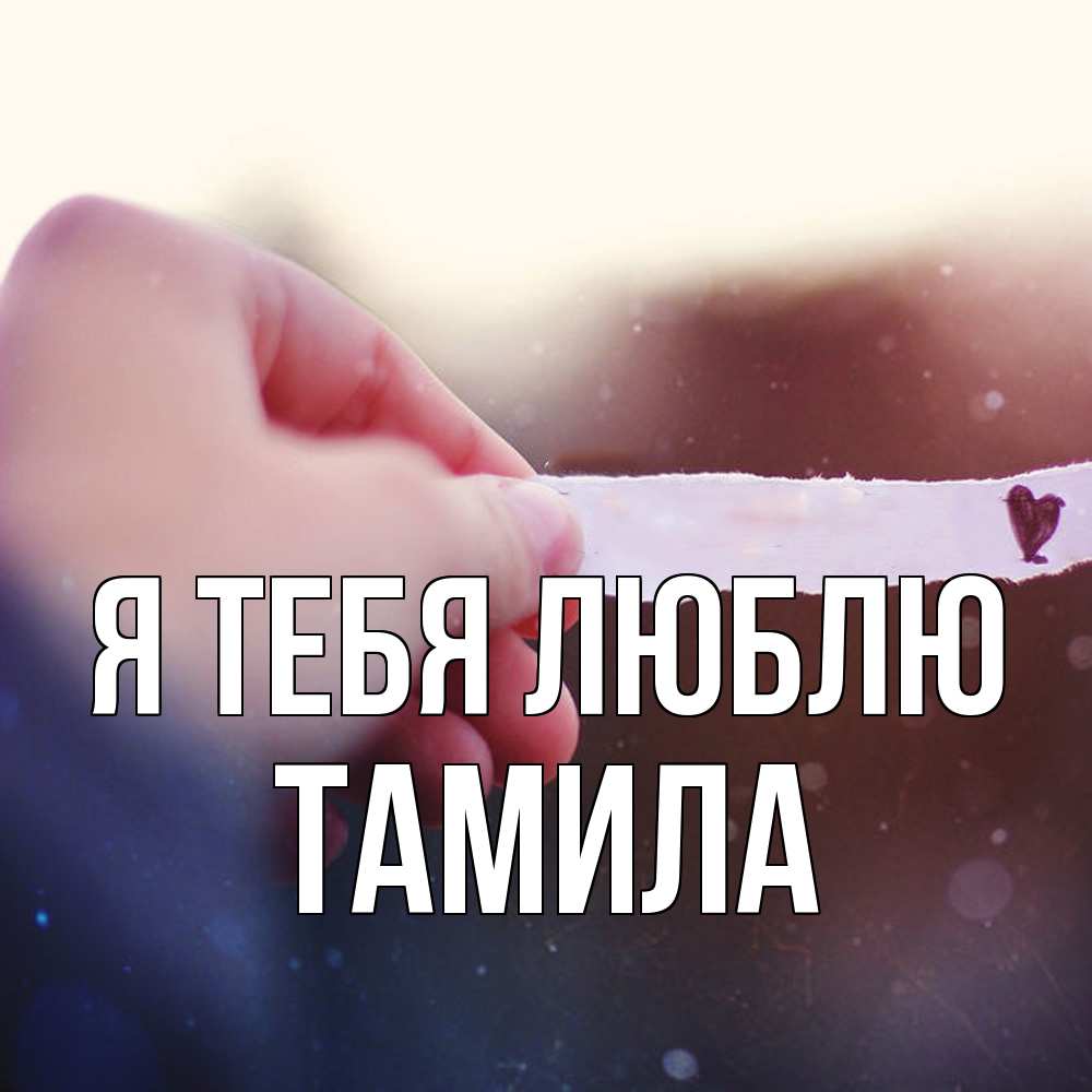 Открытка на каждый день с именем, ТАМИЛА Я тебя люблю для тебя Прикольная открытка с пожеланием онлайн скачать бесплатно 