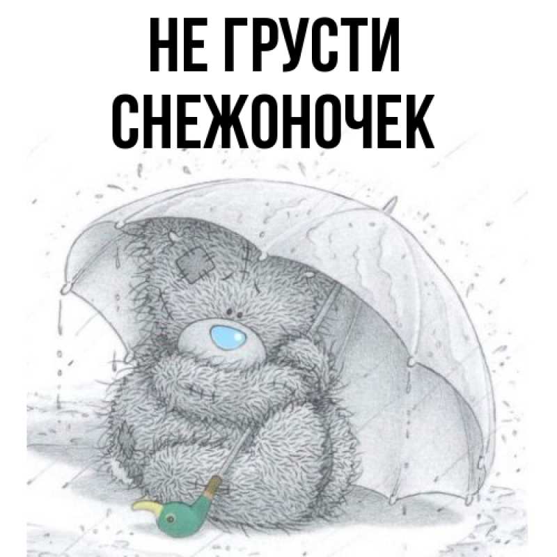 Картинка Не грусти, Снежоночек