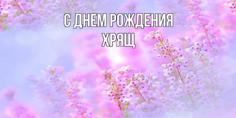 Открытка на каждый день с именем, Хрящ С днем рождения красивая открытка с мелкими цветами Прикольная открытка с пожеланием онлайн скачать бесплатно 