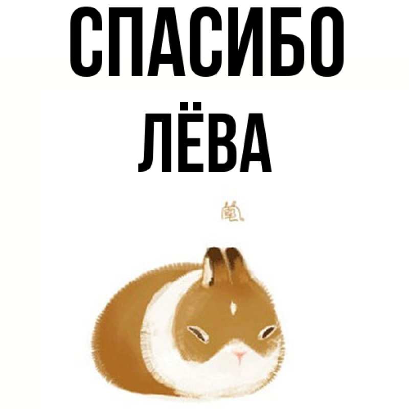 Картинка Спасибо, Лёва