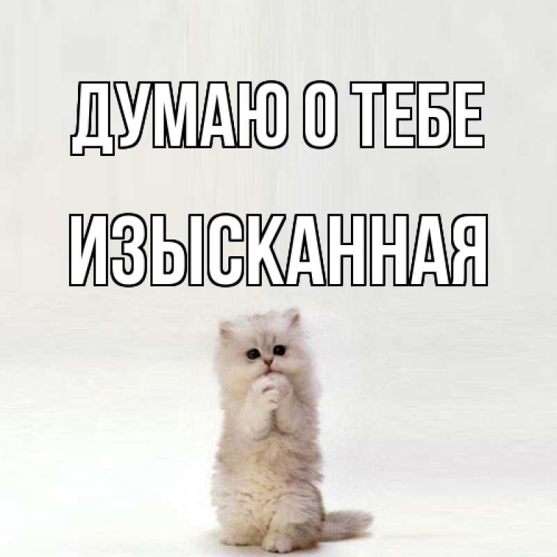 Картинка Думаю о тебе, изысканная