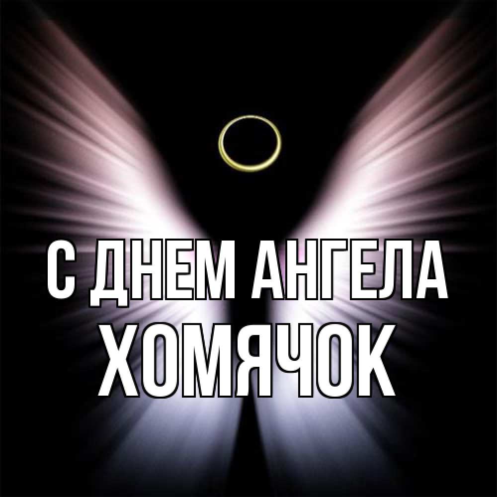 Открытка на каждый день с именем, Хомячок С днем ангела ангел из света Прикольная открытка с пожеланием онлайн скачать бесплатно 