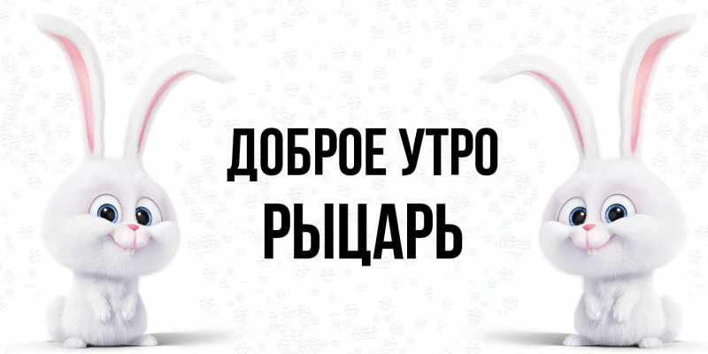 Картинка Доброе утро, Рыцарь